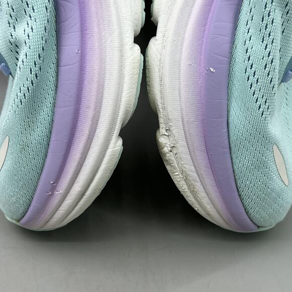 Hoka One One Bondi 8 Running Shoes Women Size 9.5 Blue Purple Cushion Sneakers - Picture 11 of 11